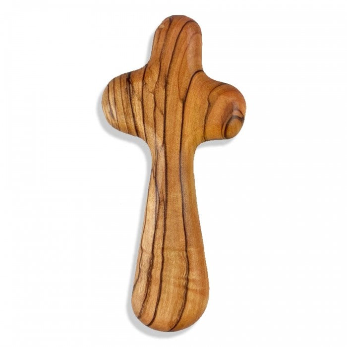 Olivewood Holding Cross, Medium