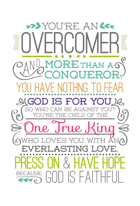 Overcomer A6 Card