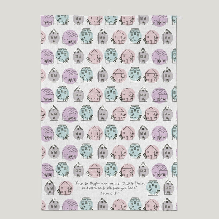 Peace To You and Peace To Your House Tea Towel