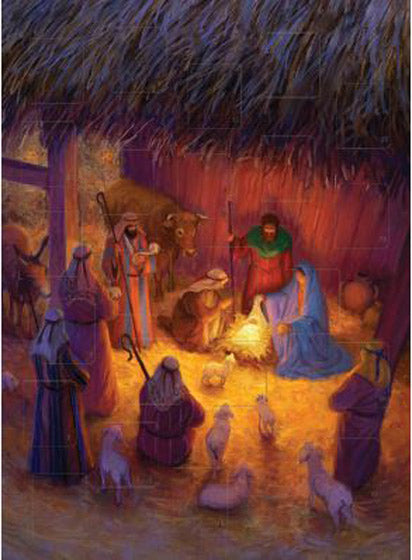 Advent Calendar Card: Stable Scene